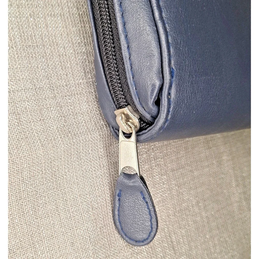 Day-Timer Zippered 6-Ring Planner Faux Leather‎ Blue
